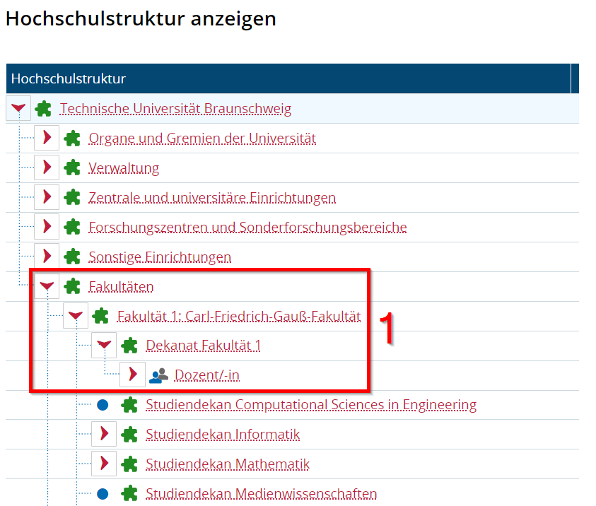 Interaktive Hochschulstruktur